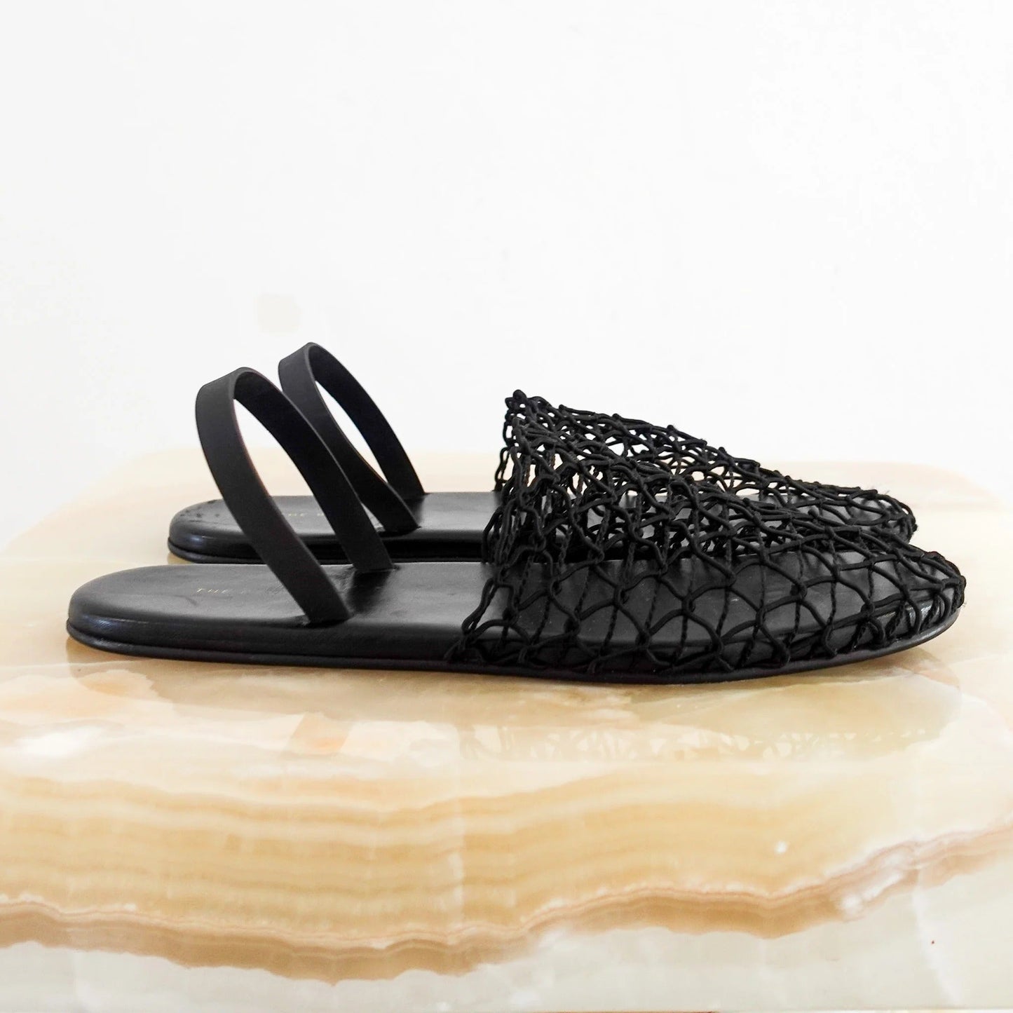 The Row Crochet Slingback Flats